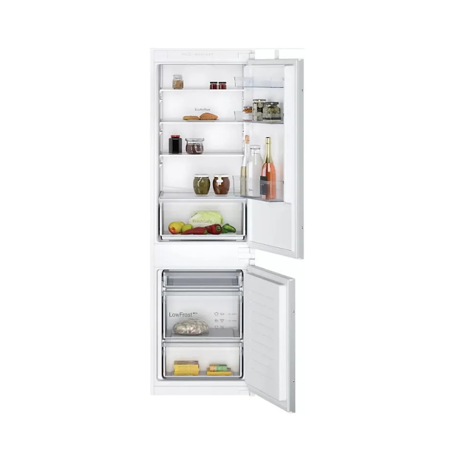 Réfrigérateur combiné intégrable à glissières 267l blanc Neff KI5861SE0