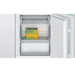 Réfrigérateur combiné intégrable à glissières 267l blanc Bosch KIV865SE0