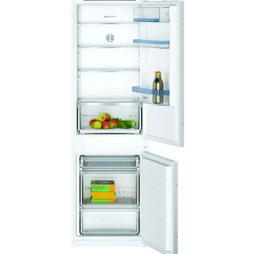 Réfrigérateur combiné intégrable à glissières 267l Bosch KIV86VSE0 serie 4