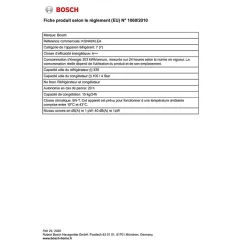 Réfrigérateur combiné pose-libre - BOSCH KGN49XLEA SER4 - 2 portes - 438 L - H203XL70XP67 cm - inox