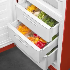 Réfrigérateur congélateur à poser Smeg FAB32LRD6 rouge - 234L / 97L - H.209cm x L.68,5cm x P.86cm