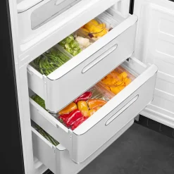 Réfrigérateur congélateur à poser Smeg FAB32RBL6 noir - 234L / 97L - H.209cm x L.68,5cm x P.86cm