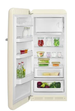 Réfrigérateur congélateur à poser ouverture gauche Smeg FAB28LCR5 244L / 26L crème