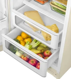 Réfrigérateur congélateur à poser ouverture gauche Smeg FAB28LCR5 244L / 26L crème