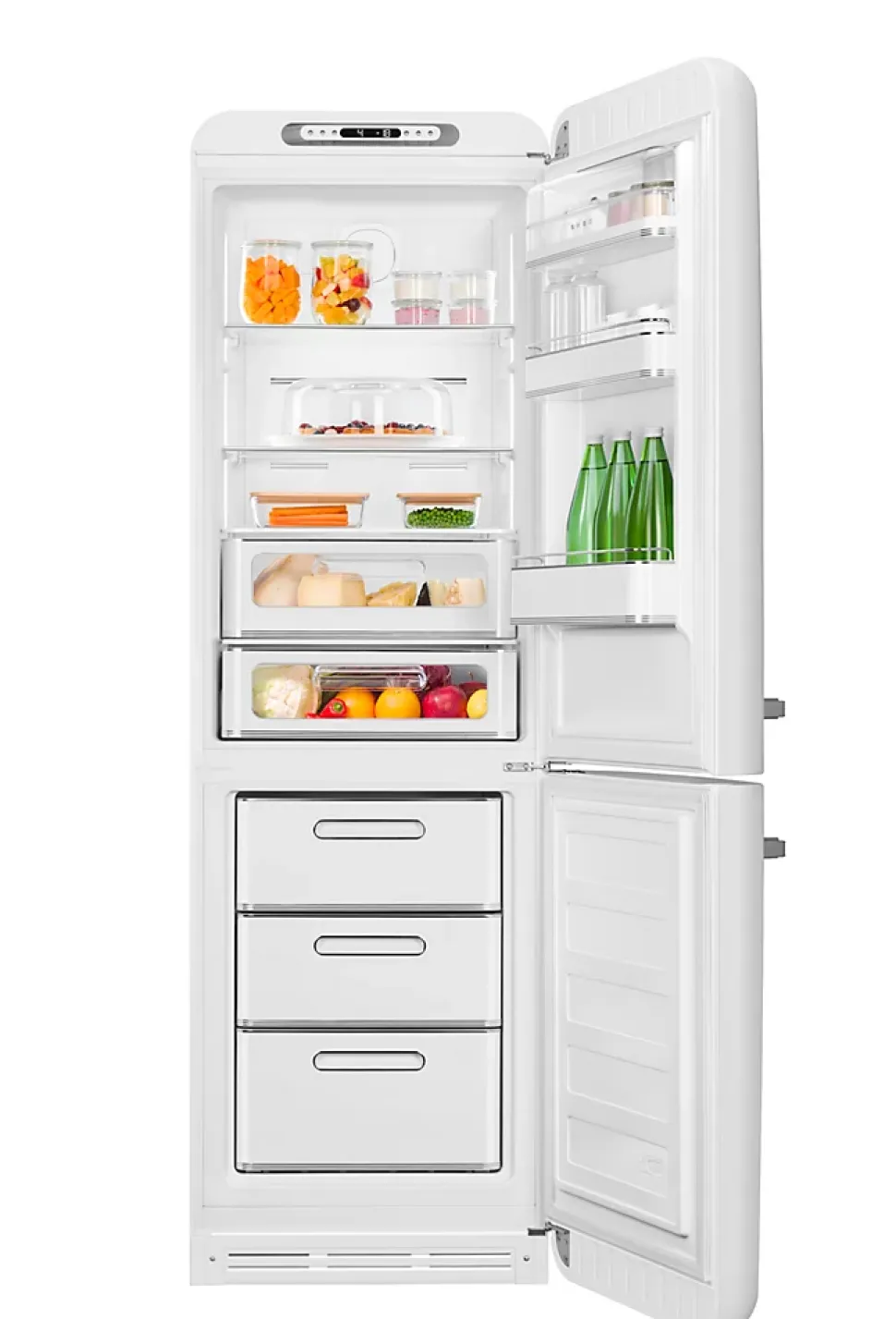 Réfrigérateur congélateur à poser ouverture droite Smeg FAB32RWH5 244L / 26L blanc