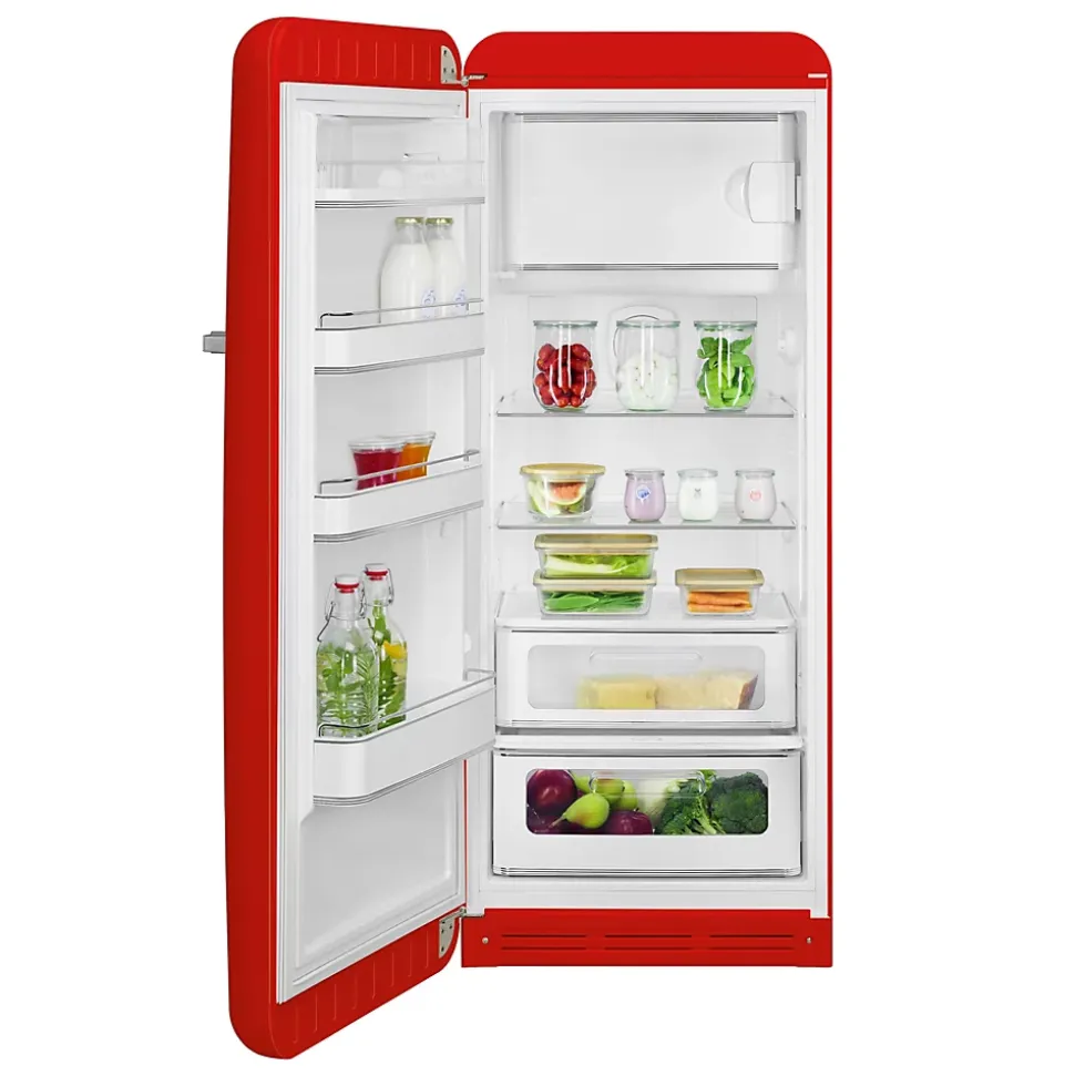 Réfrigérateur congélateur à poser Smeg FAB28LRD6 rouge - 244L / 26L - H.166cm x L.68,5cm x P.86cm