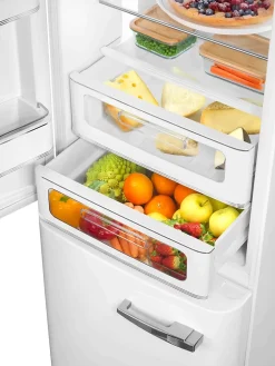 Réfrigérateur congélateur à poser ouverture gauche Smeg FAB32LWH5 234L / 97L blanc