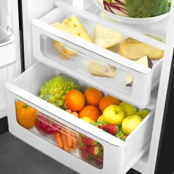 Réfrigérateur congélateur à poser Smeg FAB30LBL6 noir - 222L / 72L - H.181,5cm x L.68,5cm x P.86cm