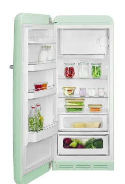 Réfrigérateur congélateur à poser ouverture gauche Smeg FAB28LPG5 244L / 26L vert d'eau
