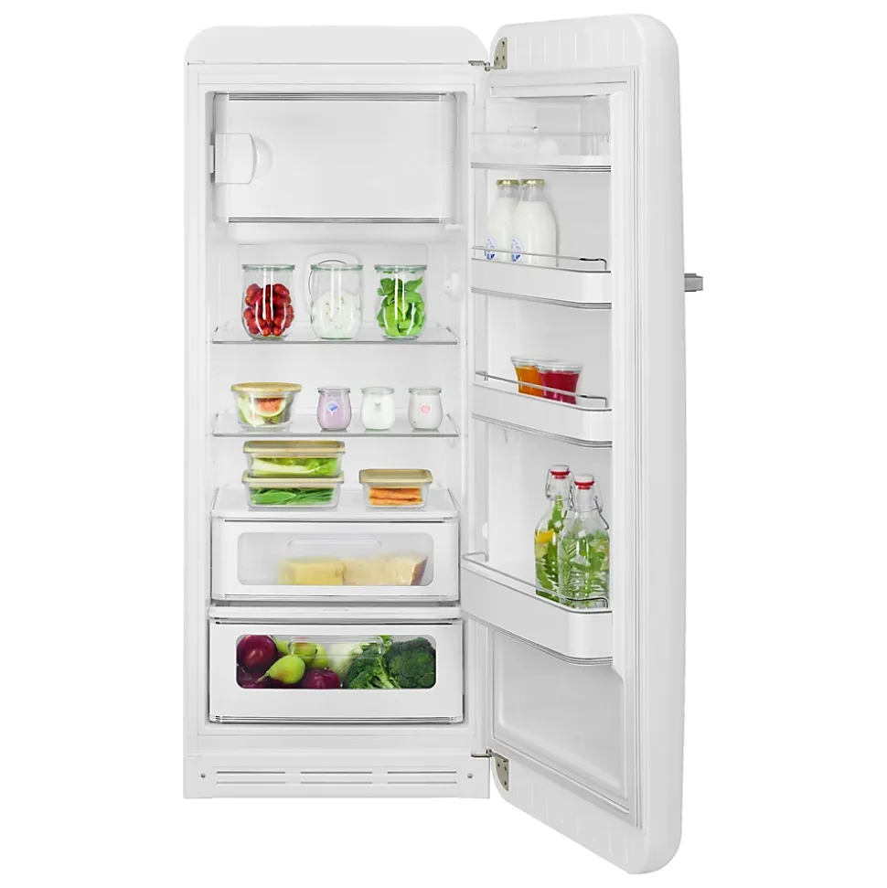 Réfrigérateur congélateur à poser Smeg FAB28RWH6 blanc - 244L / 26L - H.166cm x L.68,5cm x P.86cm