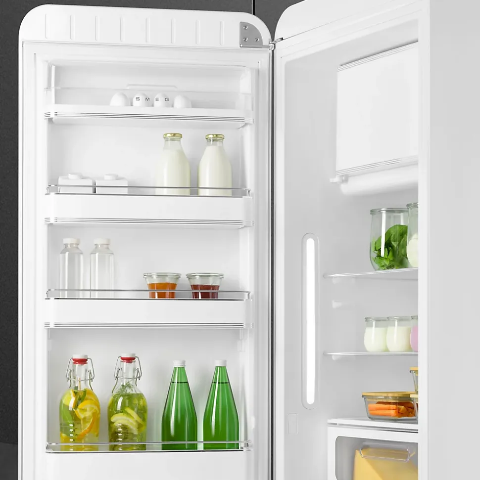 Réfrigérateur congélateur à poser Smeg FAB28LWH6 blanc - 244L / 26L - H.166cm x L.68,5cm x P.86cm