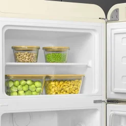 Réfrigérateur congélateur à poser Smeg FAB30RCR6 crème - 222L / 72L - H.181,5cm x L.68,5cm x P.86cm