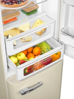 Réfrigérateur congélateur à poser ouverture droite Smeg FAB32RCR5 234L / 97L crème