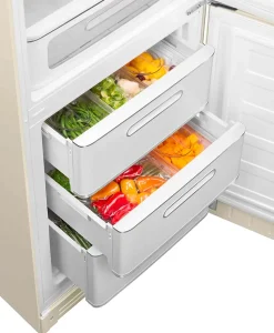 Réfrigérateur congélateur à poser ouverture droite Smeg FAB32RCR5 234L / 97L crème