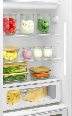 Réfrigérateur congélateur à poser ouverture gauche Smeg FAB28LRD5 244L / 26L rouge