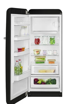 Réfrigérateur congélateur à poser ouverture gauche Smeg FAB28LBL5 244L / 26L noir