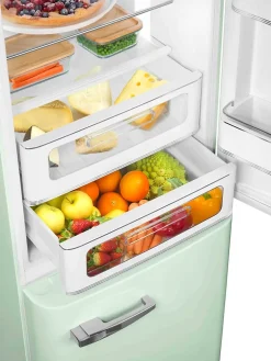 Réfrigérateur congélateur à poser ouverture droite Smeg FAB32RPG5 234L / 97L vert d'eau