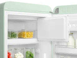 Réfrigérateur congélateur à poser ouverture droite Smeg FAB28RPG5 244L / 26L vert d'eau