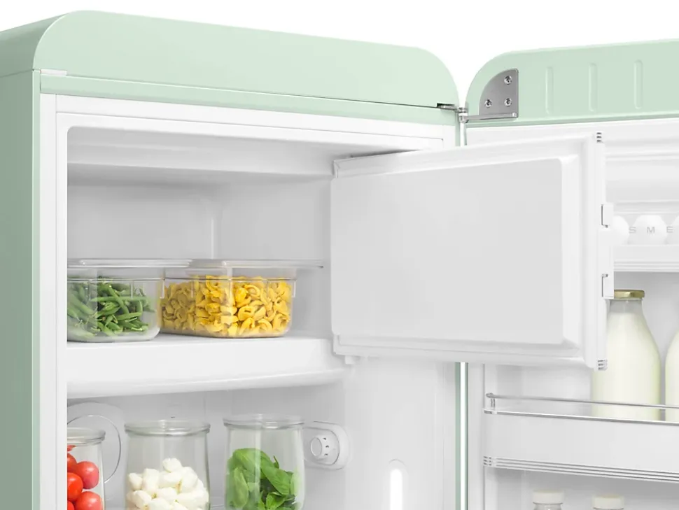 Réfrigérateur congélateur à poser ouverture droite Smeg FAB28RPG5 244L / 26L vert d'eau