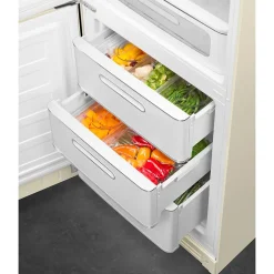 Réfrigérateur congélateur à poser Smeg FAB32LCR6 crème - 234L / 97L - H.209cm x L.68,5cm x P.86cm