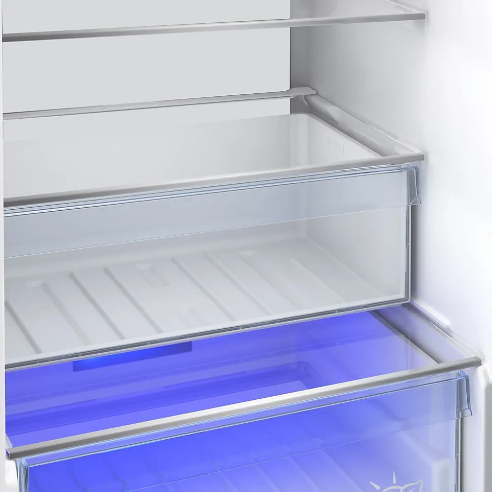 Réfrigérateur congélateur encastrable porte réversible Beko BCHA306E4SN 220L / 69L, blanc