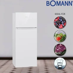 Réfrigérateur et congélateur 206L blanc Bomann DT7318-1-blanc