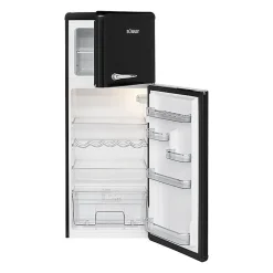 Réfrigérateur et congélateur 208L retro noir DTR 353.1 noir
