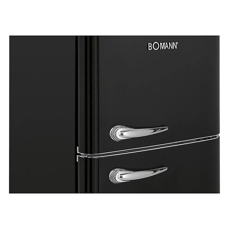 Réfrigérateur et congélateur 208L retro noir DTR 353.1 noir