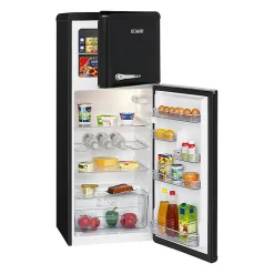 Réfrigérateur et congélateur 208L retro noir DTR 353.1 noir