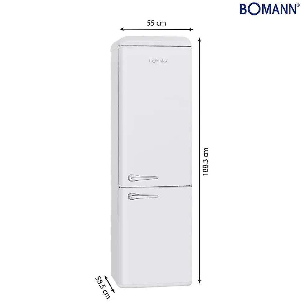 Réfrigérateur et congélateur retro 250L blanc KGR7328-1-blanc