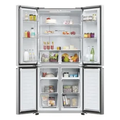 Réfrigérateur multi-portes - HAIER - HCR3818ENMM - Classe E - 467 L - 35 dB - 181,5 x 83,3 x 65 cm - Silver