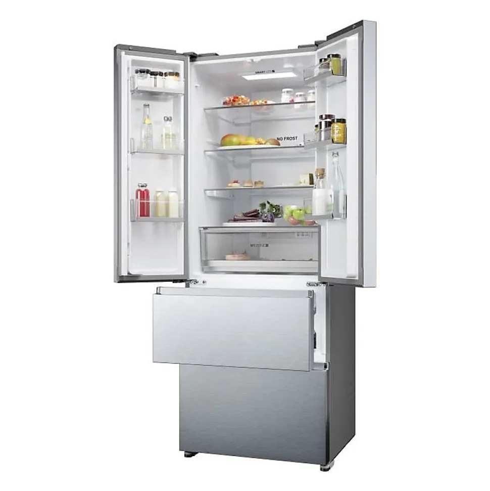 Réfrigérateur multi-portes - HAIER - FD 70 Series 3 HFR5719ENMG - Classe E - 446 L - 190 x 70 x 67,5 cm - Silver