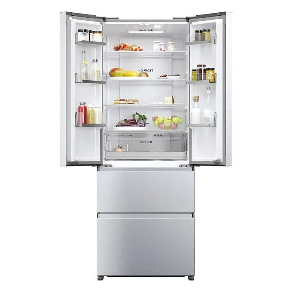 Réfrigérateur multi-portes - HAIER - FD 70 Series 3 HFR5719ENMG - Classe E - 446 L - 190 x 70 x 67,5 cm - Silver