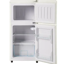 Réfrigérateur rétro. Réfrigérateur-congélateur combiné avec un volume total de 60 litres, un volume de congélateur de 22 litres