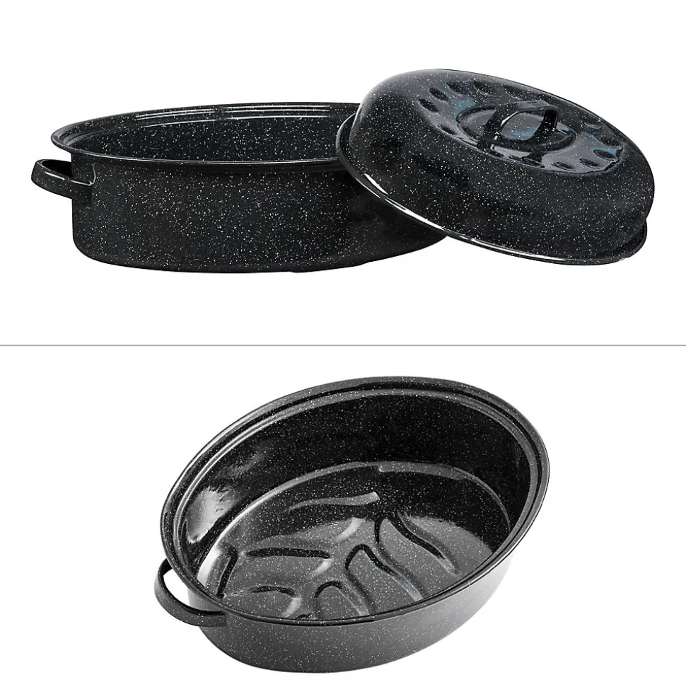 Roaster ovale couvert 46x32 cm