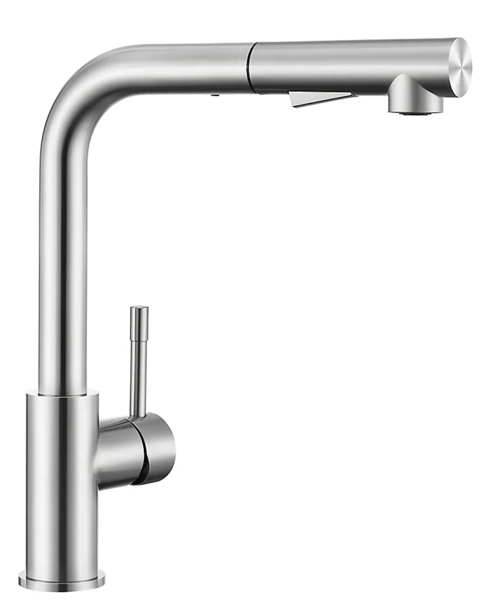 Robinet Cuisine avec Douchette Extractible, Mitigeur de Cuisine en Inox Mitigeur d'Évier avec 2 Modes de Sortie D'eau, Brossé