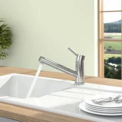 Robinet cuisine rabattable VILLEROY ET BOCH Como Shower window inox