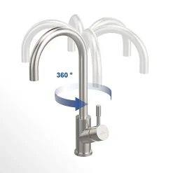 Robinet cuisine VILLEROY ET BOCH Umbrella flex bronze