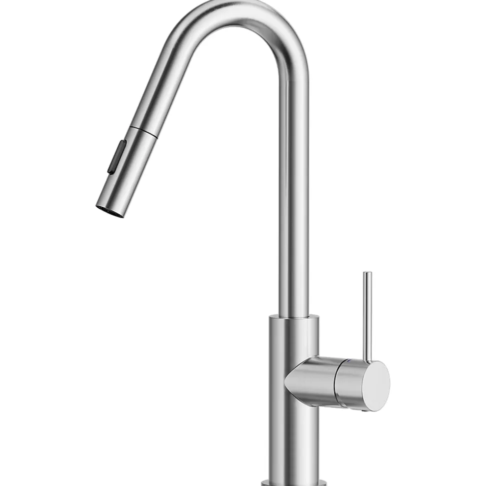 Robinet de Cuisine avec Douchette Extractible, Mitigeur Cuisine en Inox Mitigeur d'Évier avec 2 Modes de Sortie D'eau, Brossé