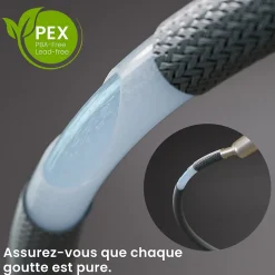 Robinet de Cuisine avec Douchette Extractible, CECIPA Max Mitigeur Cuisine en Inox Mitigeur d'Évier avec 2 Modes de Sortie D'eau