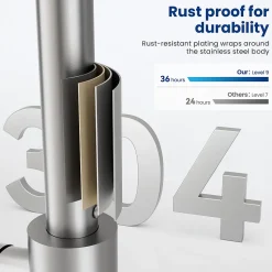 Robinet de Cuisine Brossé CECIPA Max Mitigeur Cuisine Robinet d'Évier de Cuisine à Levier Unique