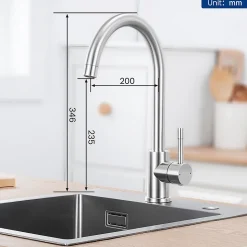 Robinet de Cuisine CECIPA Max Mitigeur Cuisine Robinet d'Évier de Cuisine à Levier Unique