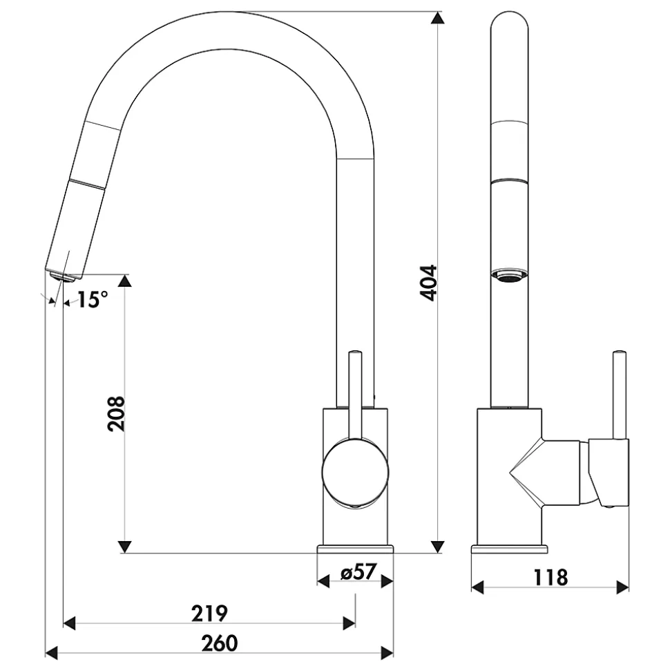 Robinet douchette Luisina chrome EMMA
