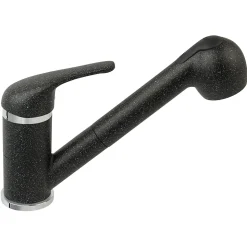 Robinet mitigeur avec douchette extractible FREYA Noir Graphite - SANIVERRE