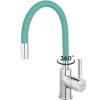 Robinet mitigeur de cuisine bec Flexible ZUMBA Bleu Menthe - SANIVERRE