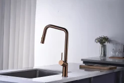 Robinetterie Cuisine mitigeur VIENNA à poser Or rose brosséChroméNoir matCanon de fusilOr brosséOr rose brossé