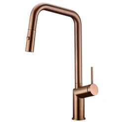 Robinetterie Cuisine mitigeur VIENNA à poser Or rose brosséChroméNoir matCanon de fusilOr brosséOr rose brossé