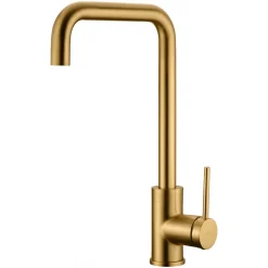 Robinetterie Cuisine mitigeur SQUARE à poser Noir (mat)Or rose brosséChroméNoir matOr brossé