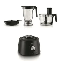 Robot de cuisine PHILIPS HR7776/90, 1 300W, Compact 3-en-1, Bol de 3,4l