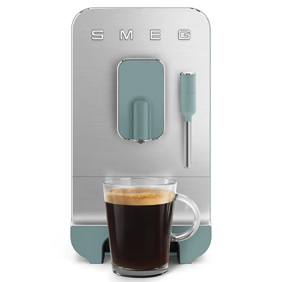 Robot café 19 bars vert mat Smeg BCC12EGMEU